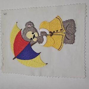Handmade machine embroidery patch